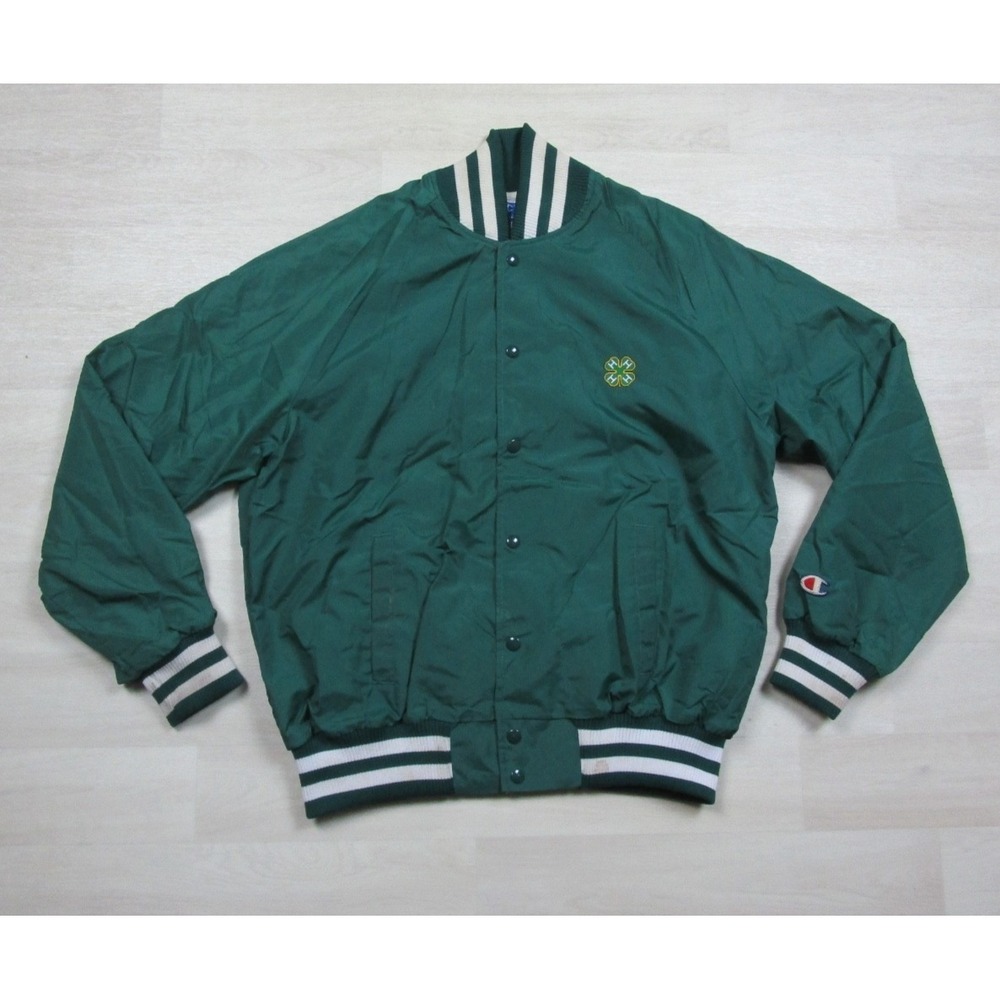 Vinage 80s Champion Bomber Jacket 4-H Men's Size‎ (XL) Farm Country USA